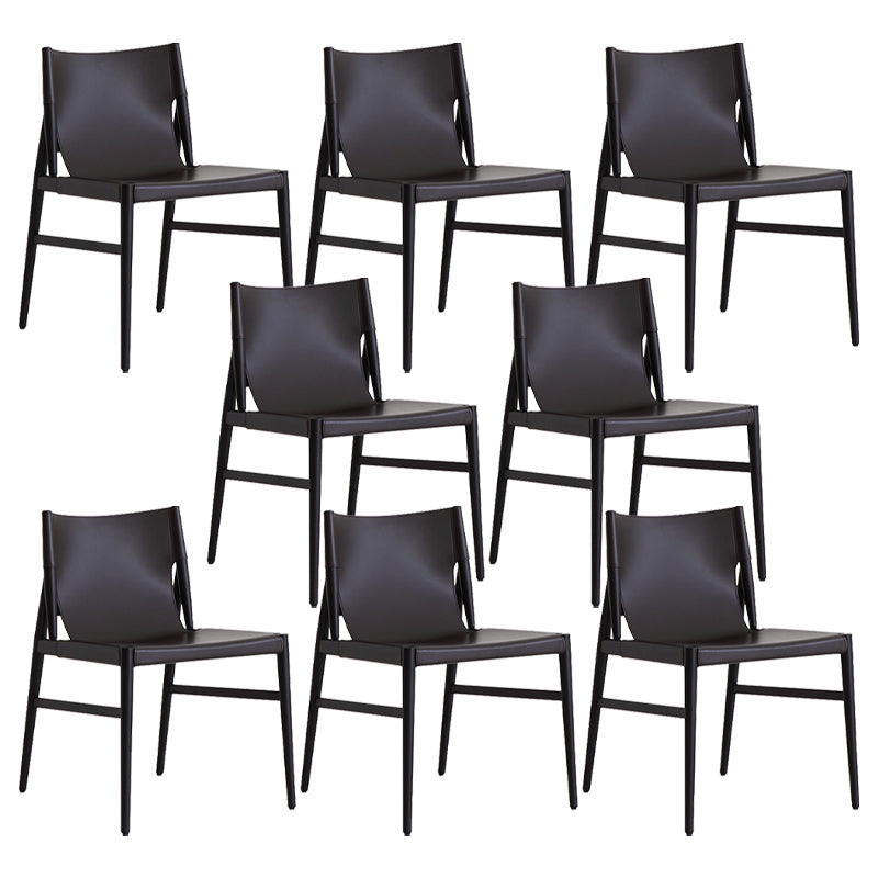 Modern Simple Side Chair Wooden Frame Kitchen Dining Chair for Home Use