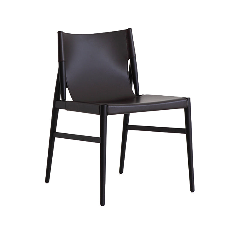 Modern Simple Side Chair Wooden Frame Kitchen Dining Chair for Home Use