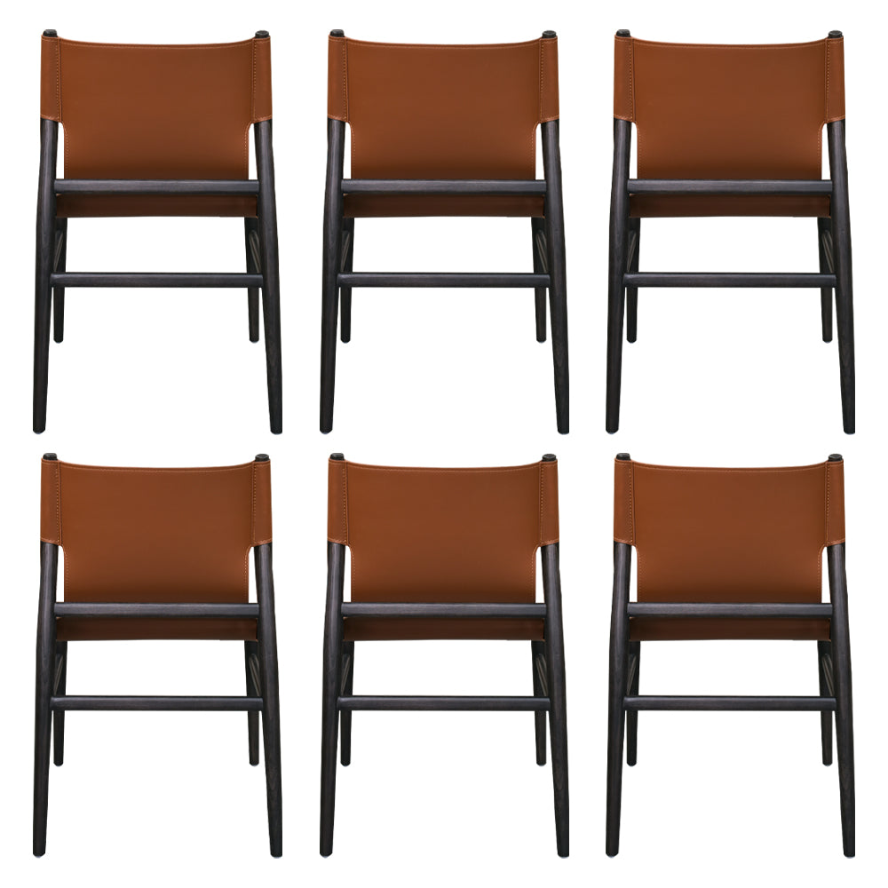 Modern Simple Side Chair Wooden Frame Kitchen Dining Chair for Home Use