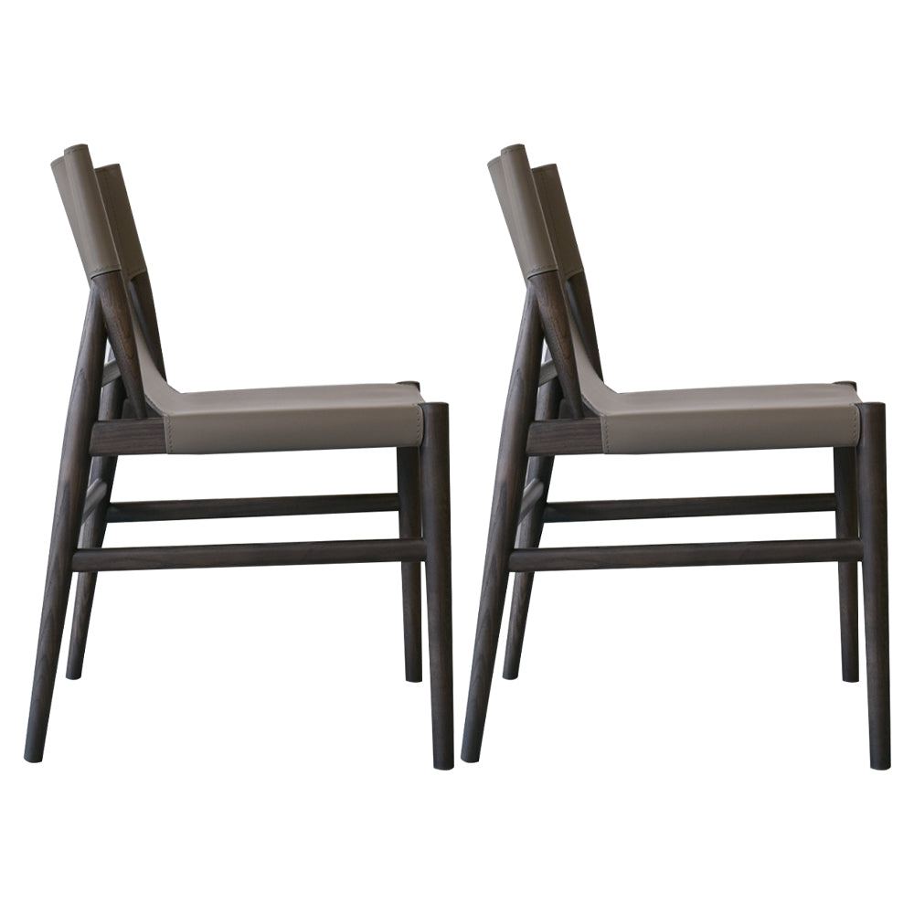 Modern Simple Side Chair Wooden Frame Kitchen Dining Chair for Home Use