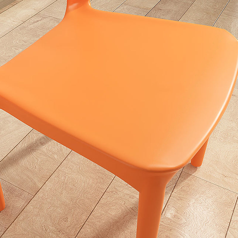 Modern Plastic Chair Open Back Indoor Dining Arm Chair for Dinning Room