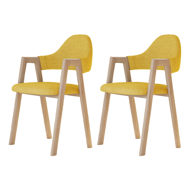 Modern Metal Chair Open Back Kitchen Dining Arm Chair for Dinning Room