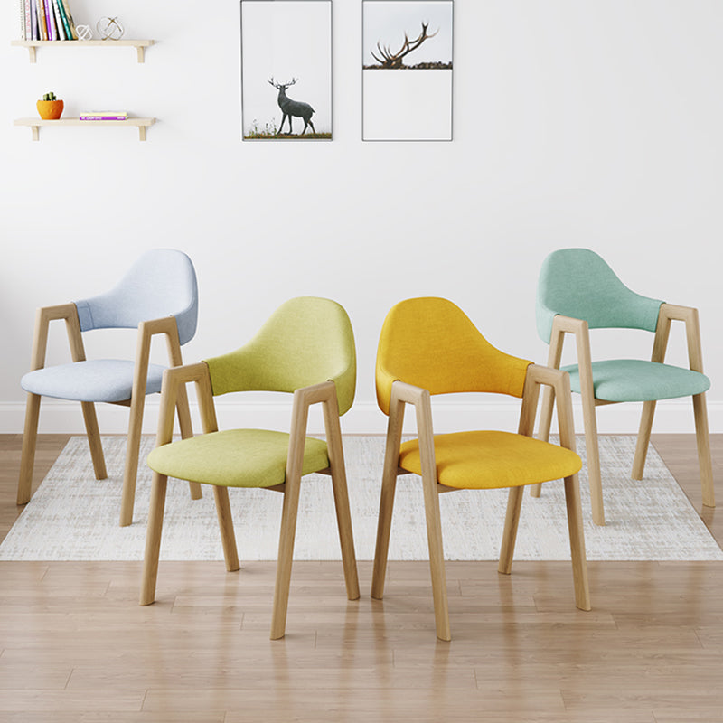Modern Metal Chair Open Back Kitchen Dining Arm Chair for Dinning Room
