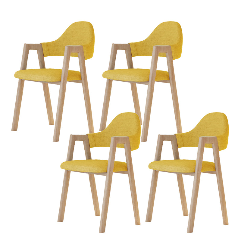 Modern Metal Chair Open Back Kitchen Dining Arm Chair for Dinning Room