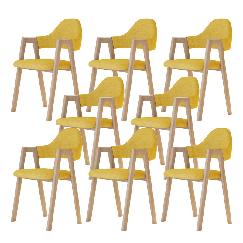 Modern Metal Chair Open Back Kitchen Dining Arm Chair for Dinning Room