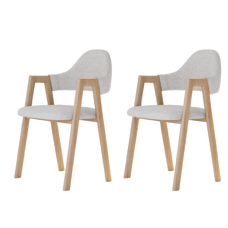 Modern Metal Chair Open Back Kitchen Dining Arm Chair for Dinning Room