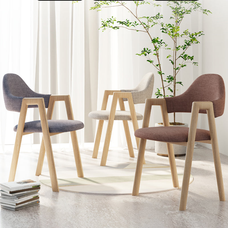 Modern Metal Chair Open Back Kitchen Dining Arm Chair for Dinning Room