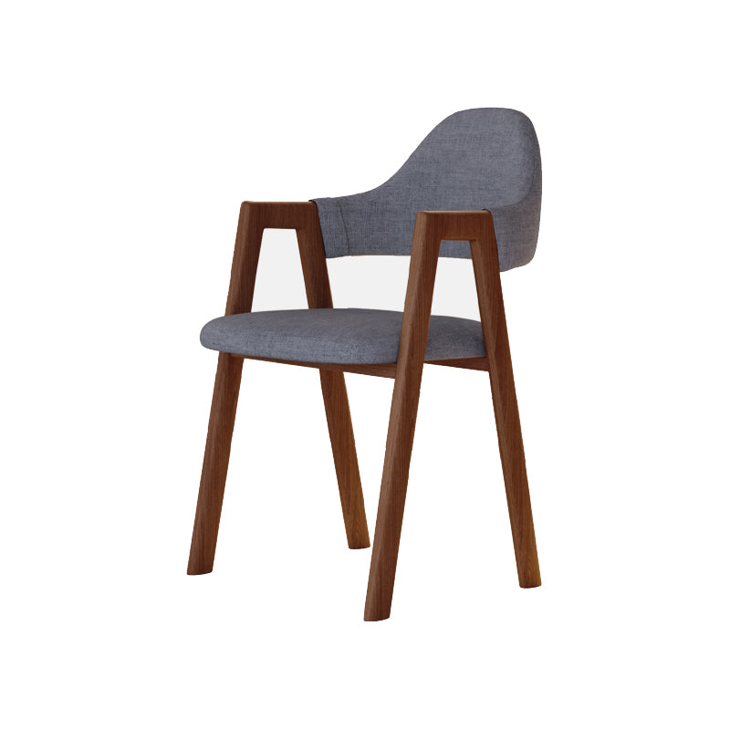 Modern Metal Chair Open Back Kitchen Dining Arm Chair for Dinning Room