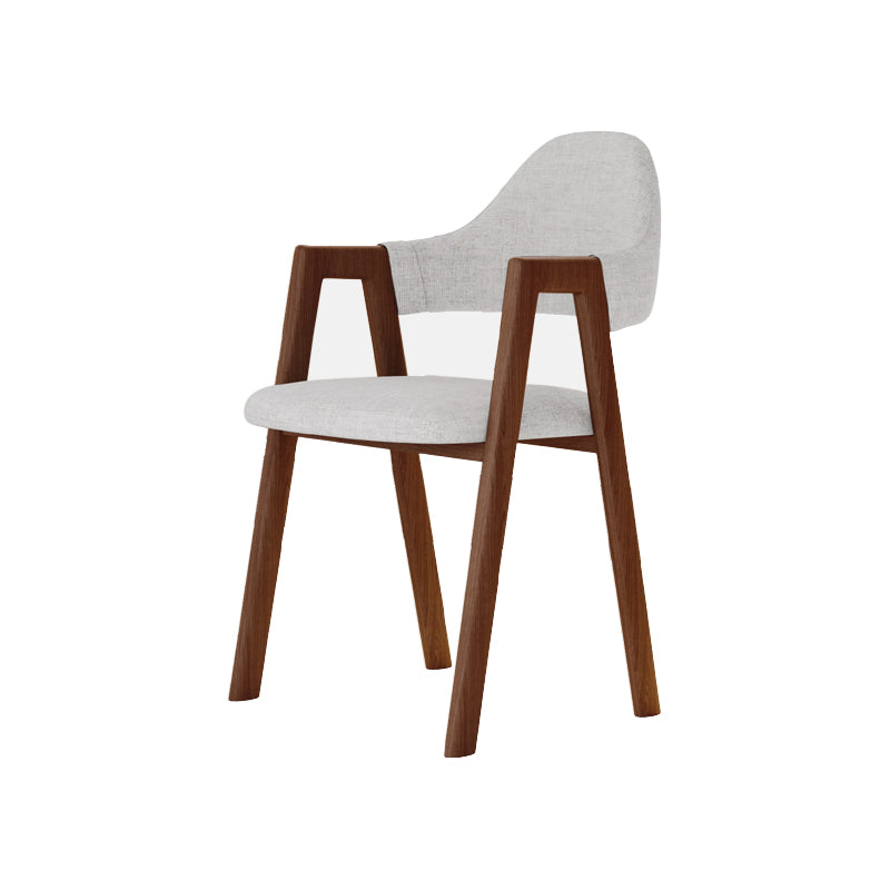 Modern Metal Chair Open Back Kitchen Dining Arm Chair for Dinning Room