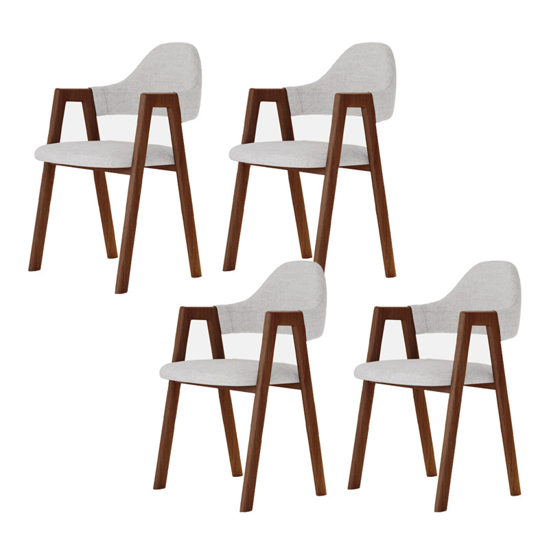 Modern Metal Chair Open Back Kitchen Dining Arm Chair for Dinning Room