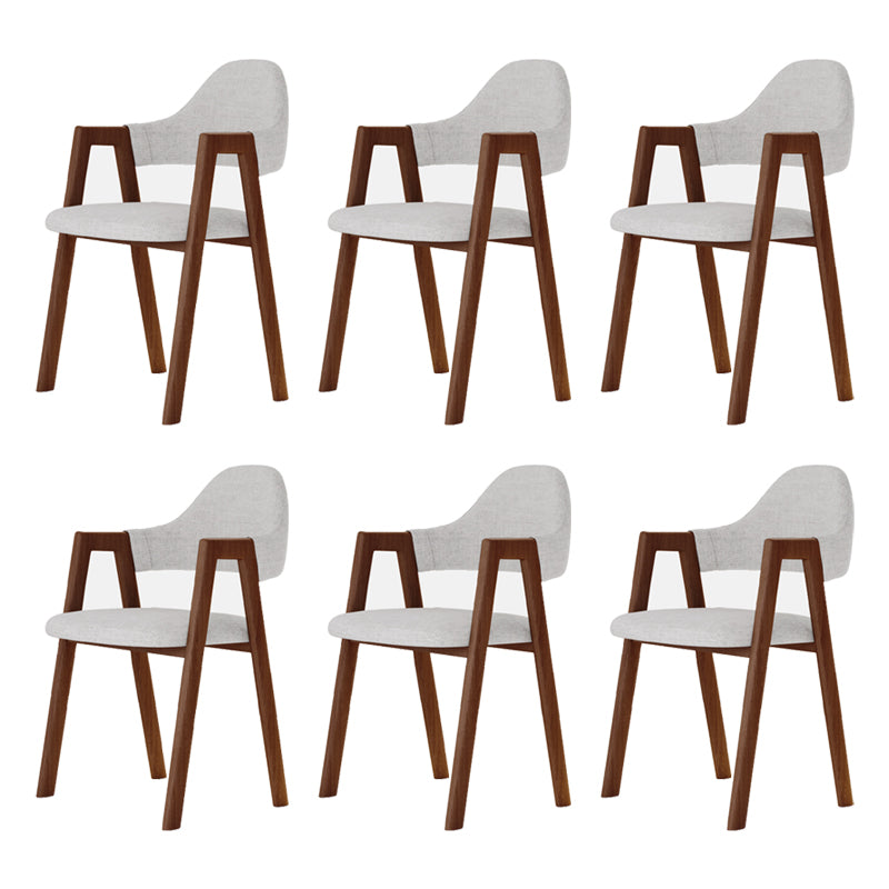 Modern Metal Chair Open Back Kitchen Dining Arm Chair for Dinning Room