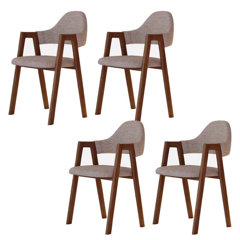 Modern Metal Chair Open Back Kitchen Dining Arm Chair for Dinning Room