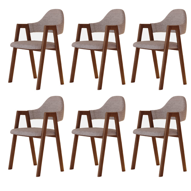 Modern Metal Chair Open Back Kitchen Dining Arm Chair for Dinning Room