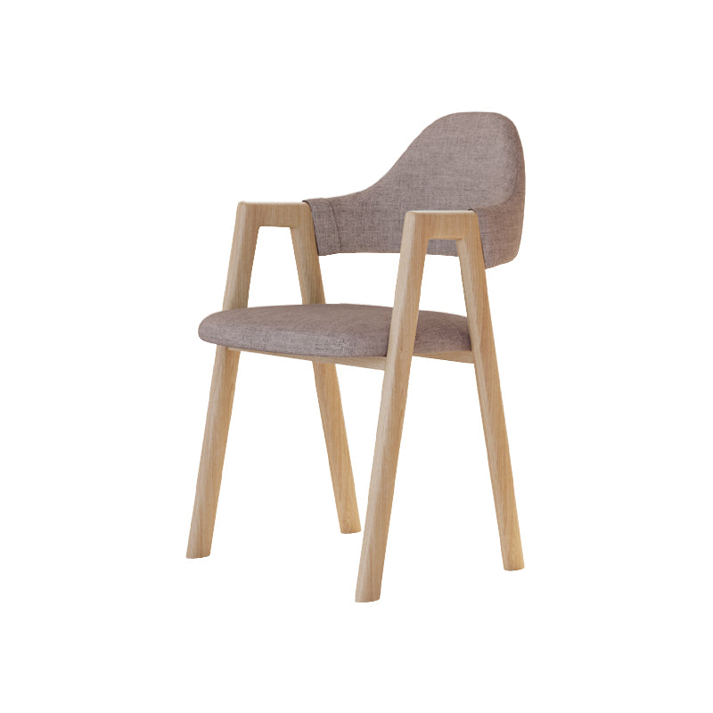 Modern Metal Chair Open Back Kitchen Dining Arm Chair for Dinning Room