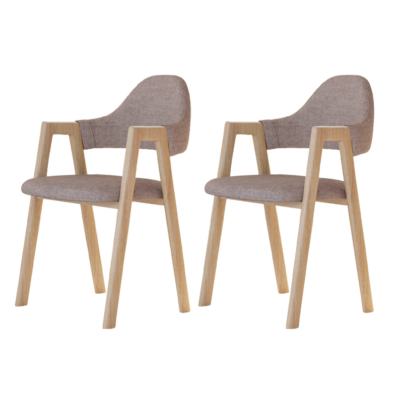 Modern Metal Chair Open Back Kitchen Dining Arm Chair for Dinning Room