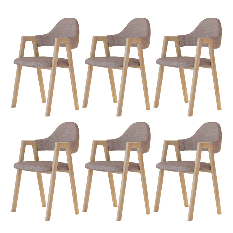 Modern Metal Chair Open Back Kitchen Dining Arm Chair for Dinning Room