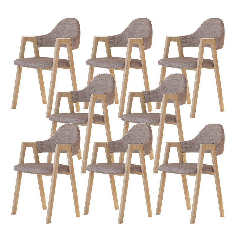 Modern Metal Chair Open Back Kitchen Dining Arm Chair for Dinning Room
