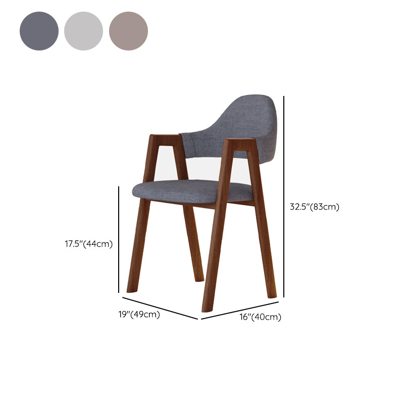 Modern Metal Chair Open Back Kitchen Dining Arm Chair for Dinning Room