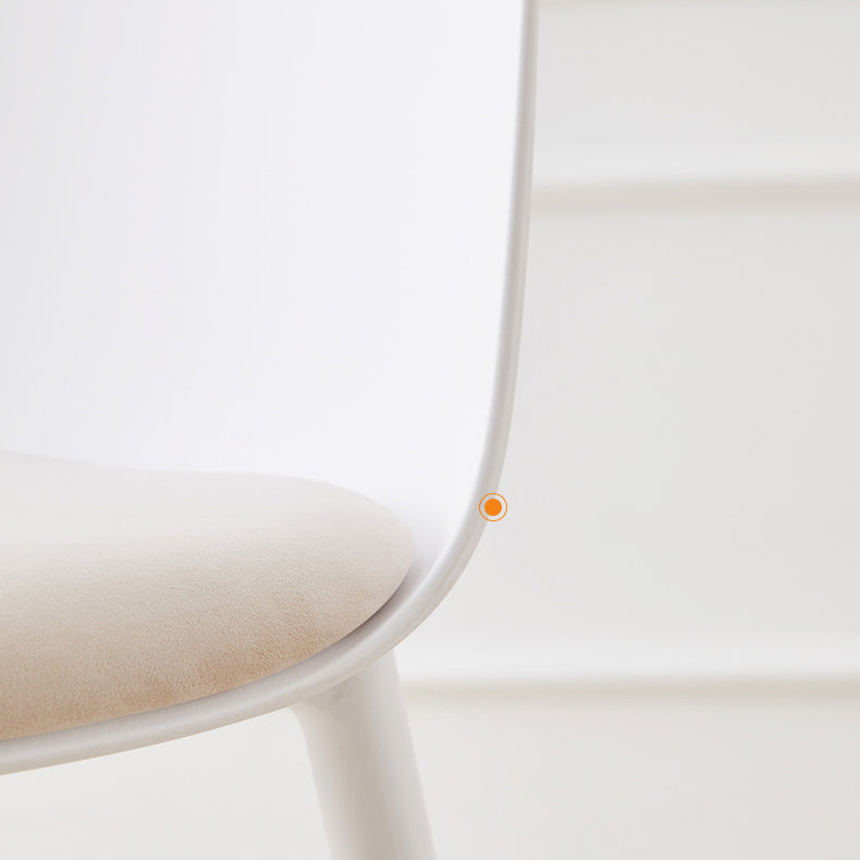 Contemporary Low Back Indoor Armless Plastic Bar Stool with Footrest