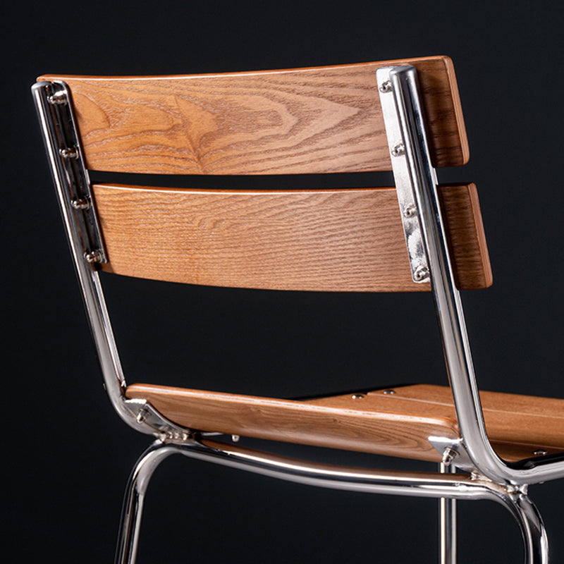 Contemporary Low Back Armless Bar Stools with Silver Metal Base