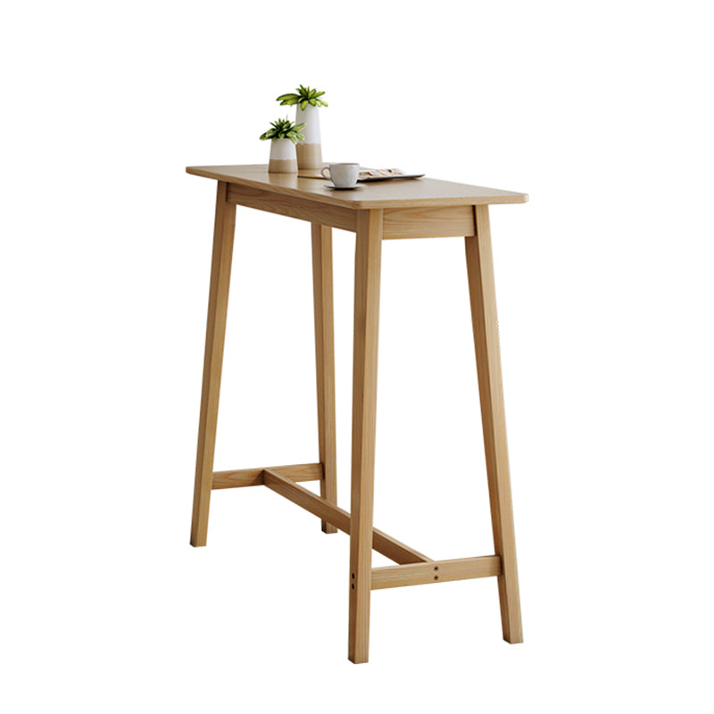 1/2/3 Pieces Counter Height Pub Set in Full Natural with Solid Wood