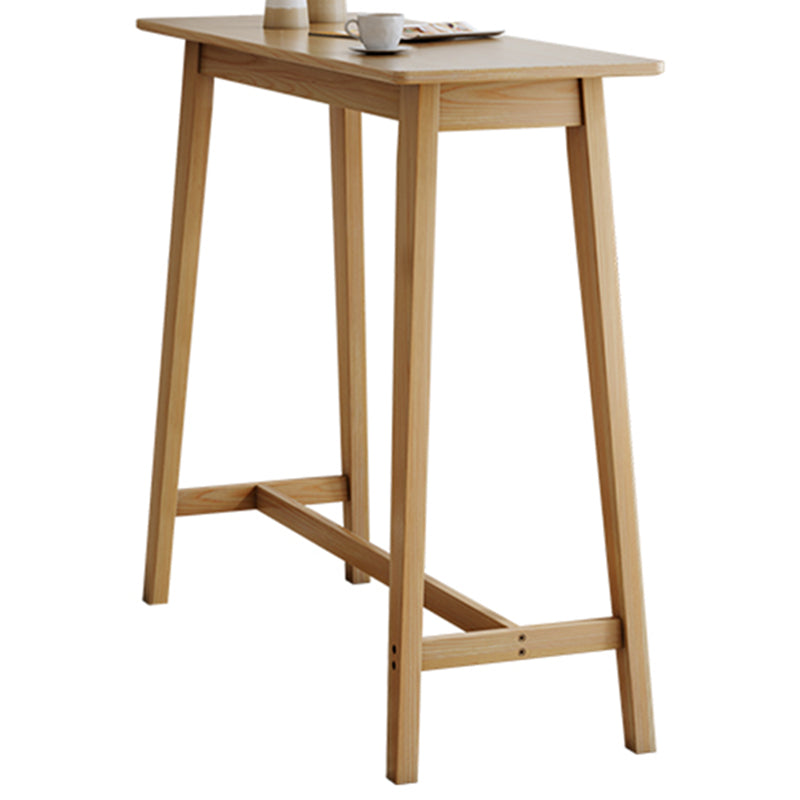 1/2/3 Pieces Counter Height Pub Set in Full Natural with Solid Wood