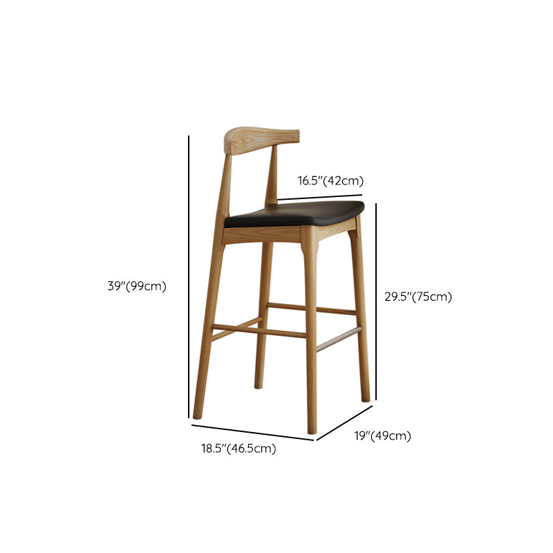 1/2/3 Pieces Counter Height Pub Set in Full Natural with Solid Wood
