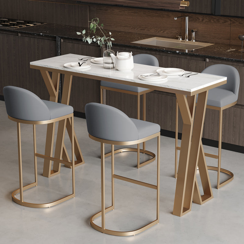 1/3/5 Pieces Counter Height Pub Set, Contemporary and Rectangular