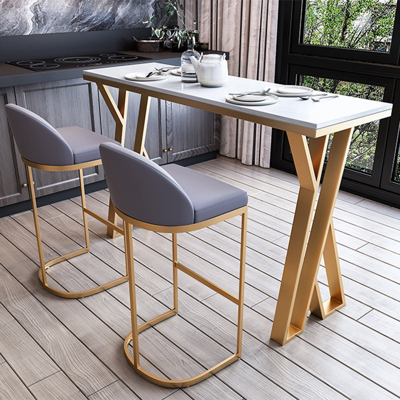 1/3/5 Pieces Counter Height Pub Set, Contemporary and Rectangular