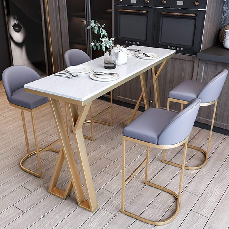 1/3/5 Pieces Counter Height Pub Set, Contemporary and Rectangular