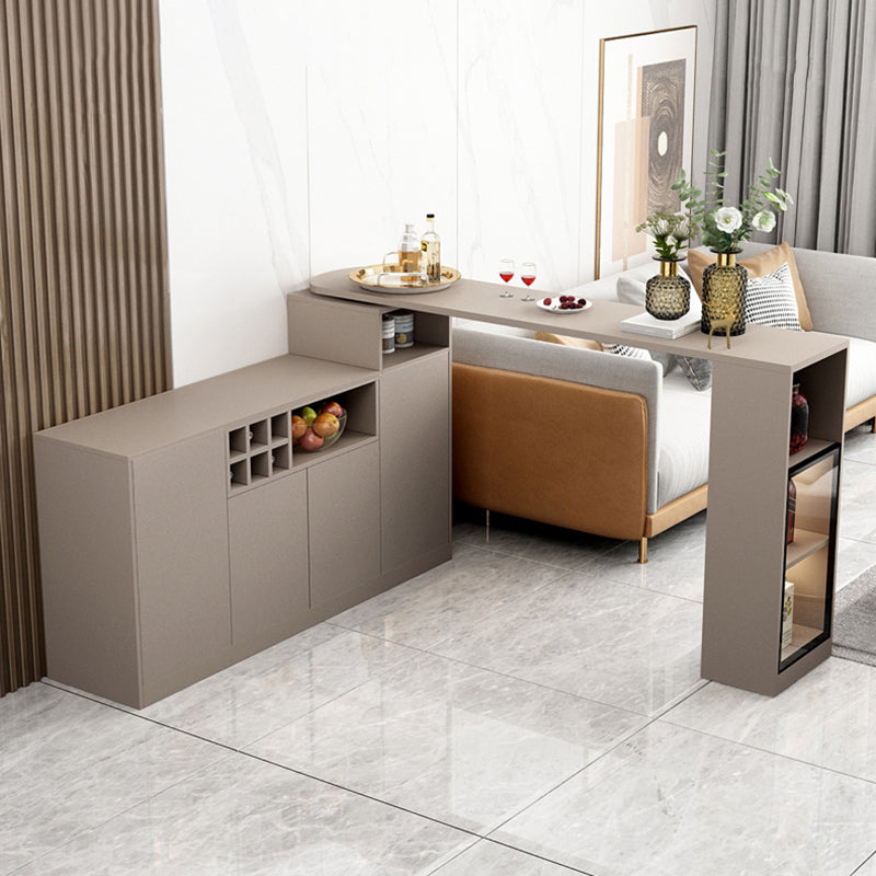 Modern Style Wood Specialty Bar Height Pub Table for Living Room