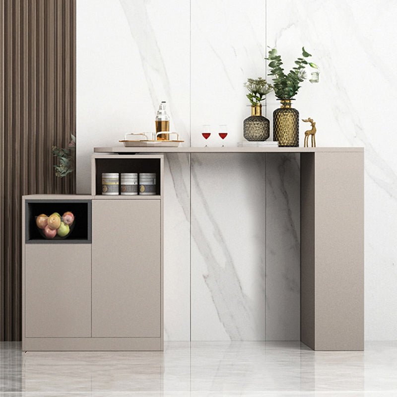 Modern Style Wood Specialty Bar Height Pub Table for Living Room