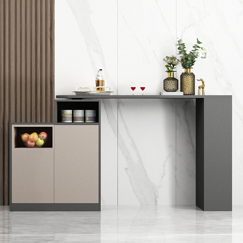 Modern Style Wood Specialty Bar Height Pub Table for Living Room