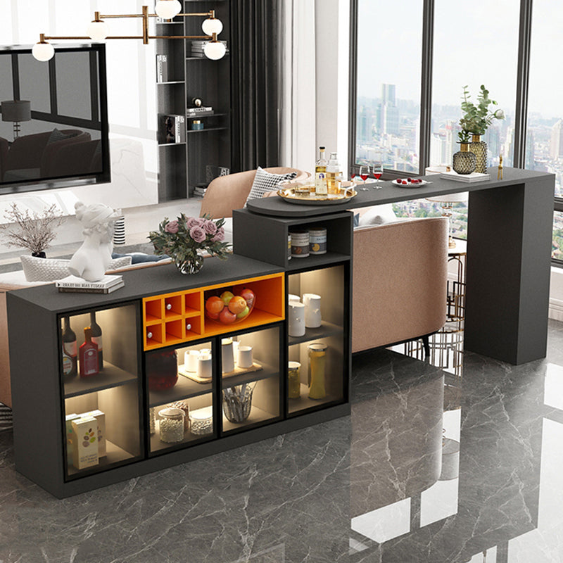 Modern Style Wood Specialty Bar Height Pub Table for Living Room