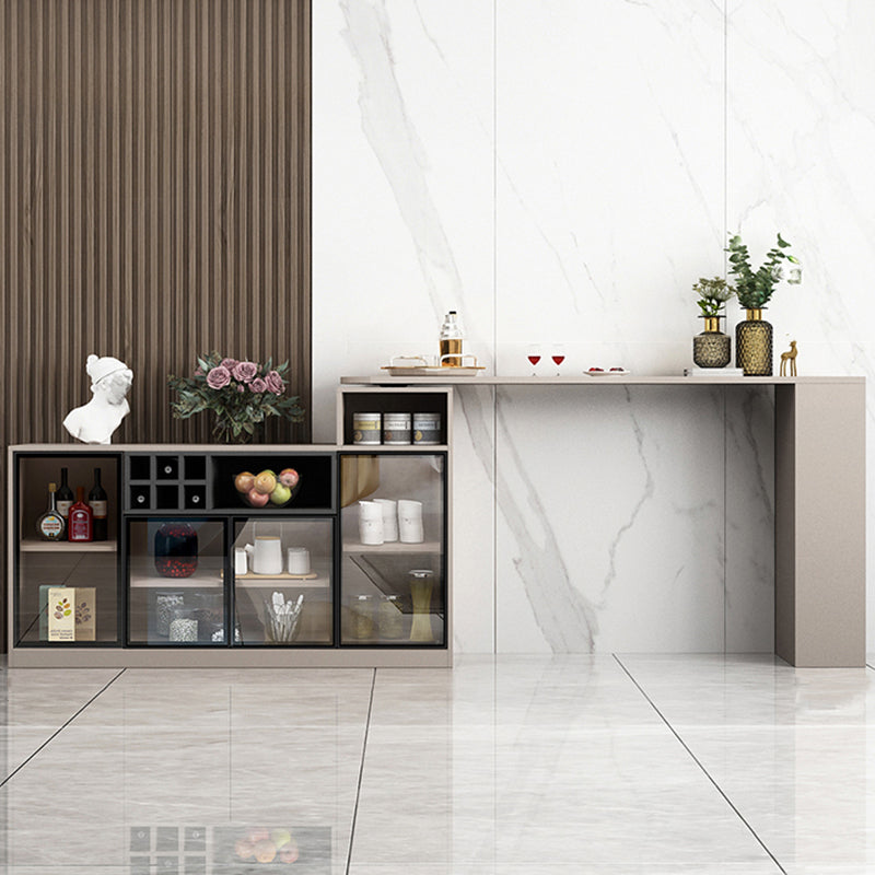 Modern Style Wood Specialty Bar Height Pub Table for Living Room