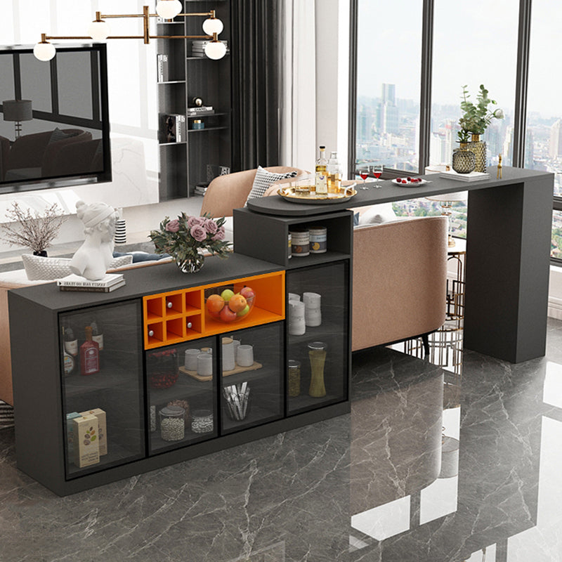 Modern Style Wood Specialty Bar Height Pub Table for Living Room