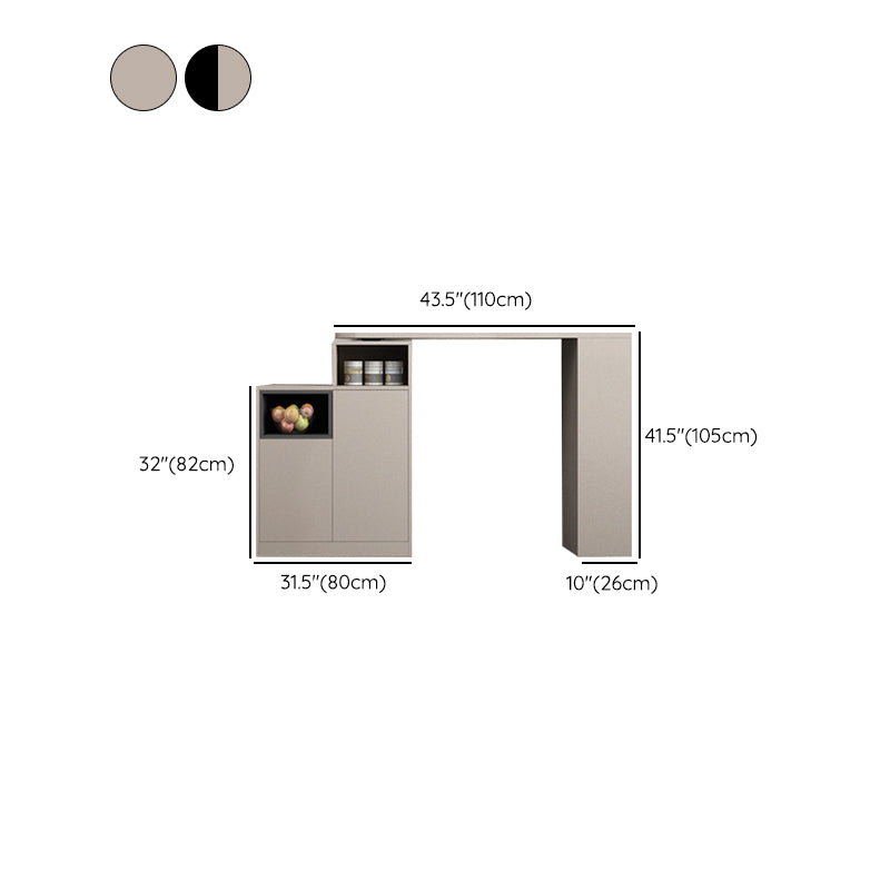 Modern Style Wood Specialty Bar Height Pub Table for Living Room
