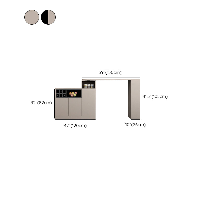 Modern Style Wood Specialty Bar Height Pub Table for Living Room