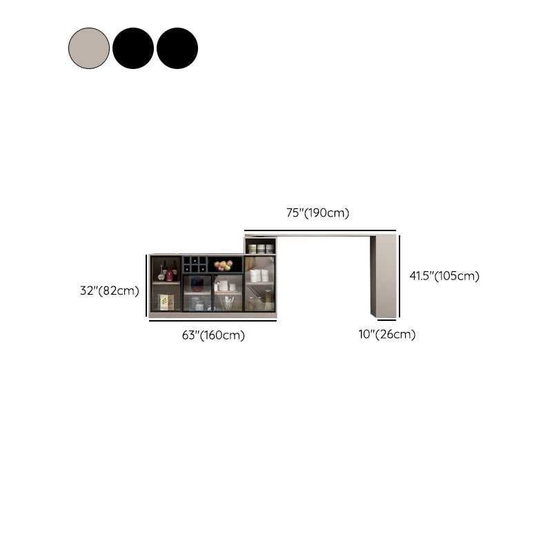 Modern Style Wood Specialty Bar Height Pub Table for Living Room