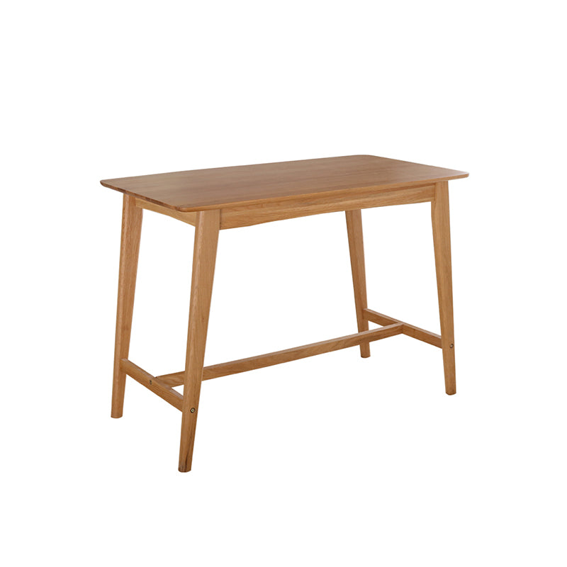 Contemporary Solid Wood Rectangle Bar Height Pub Table for Living Room