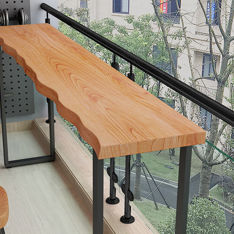 Modern Solid Wood Rectangle Bar Height Pub Table for Dining Room