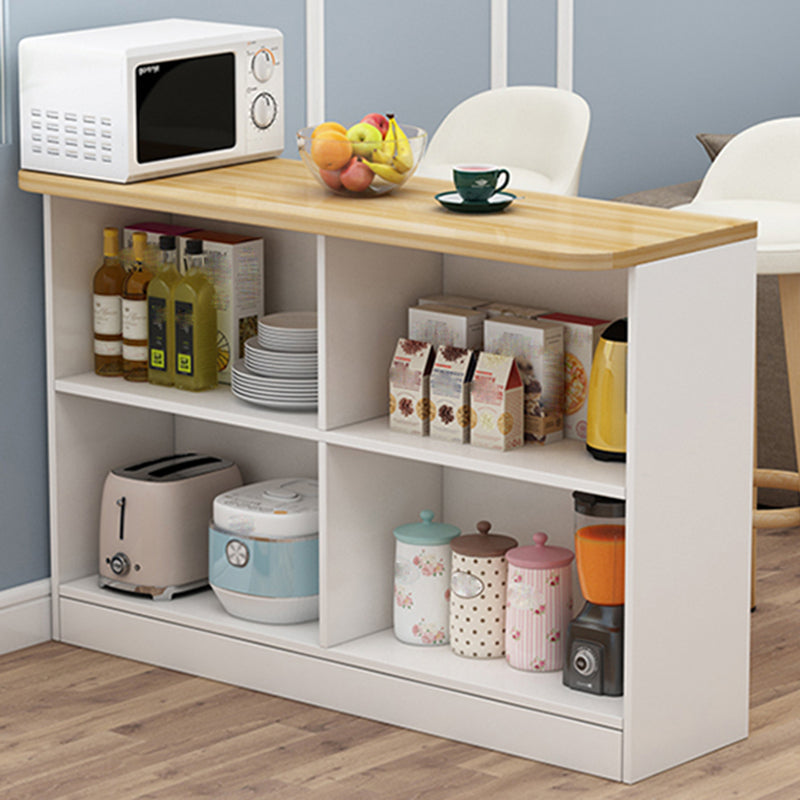 Modern Style Rectangle Wood Bar Height Pub Table for Kitchen