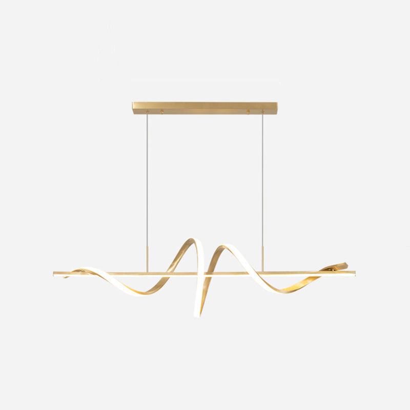 Single Black/Golden Kitchen Island Lighting Modern LED Island Pendant Lighting