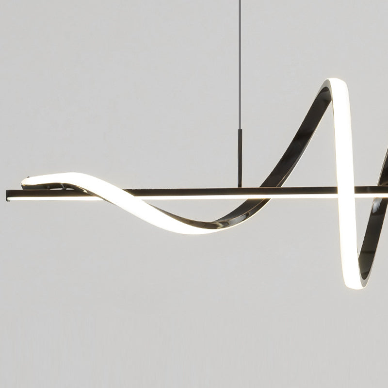 Single Black/Golden Kitchen Island Lighting Modern LED Island Pendant Lighting