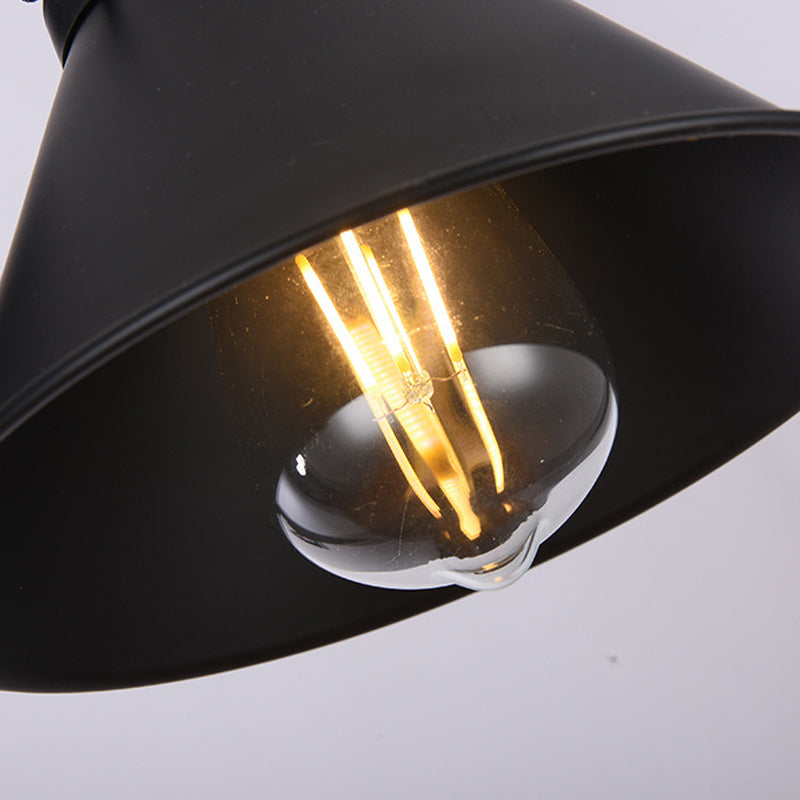 Industrial Metallic Wall Light Fixture with 1 Light for Bedroom Living Room