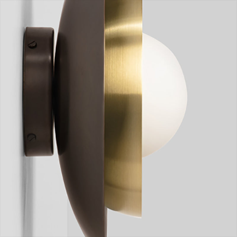 Modern 1-Light Sconce Light Fixturel Brass Wall Light Sconce for Bedroom