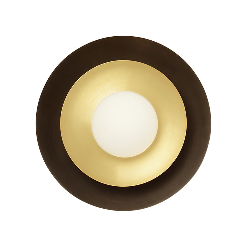 Modern 1-Light Sconce Light Fixturel Brass Wall Light Sconce for Bedroom