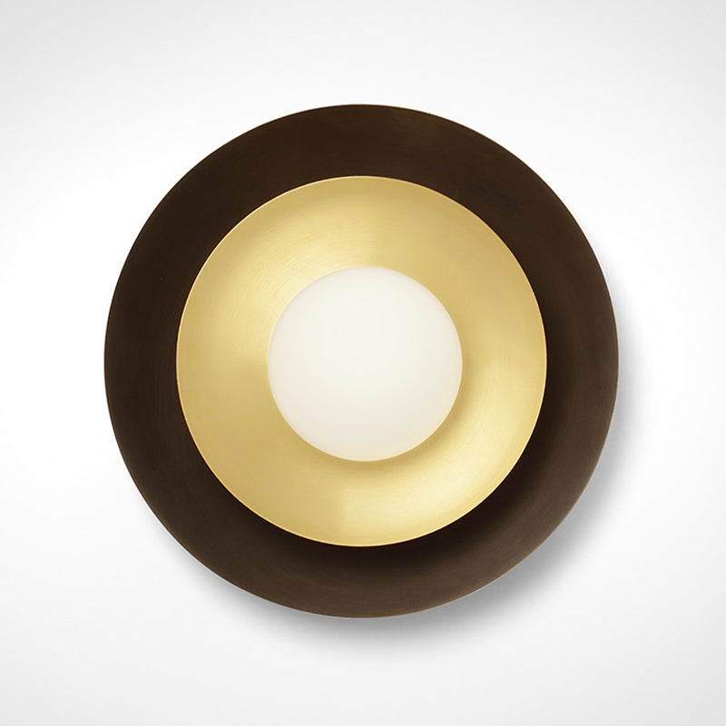 Modern 1-Light Sconce Light Fixturel Brass Wall Light Sconce for Bedroom