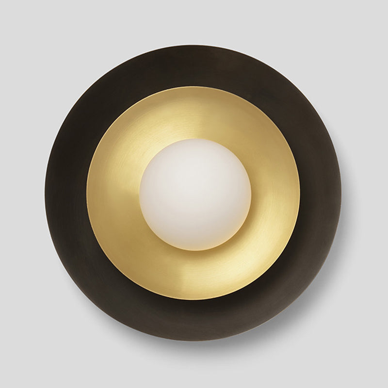 Modern 1-Light Sconce Light Fixturel Brass Wall Light Sconce for Bedroom