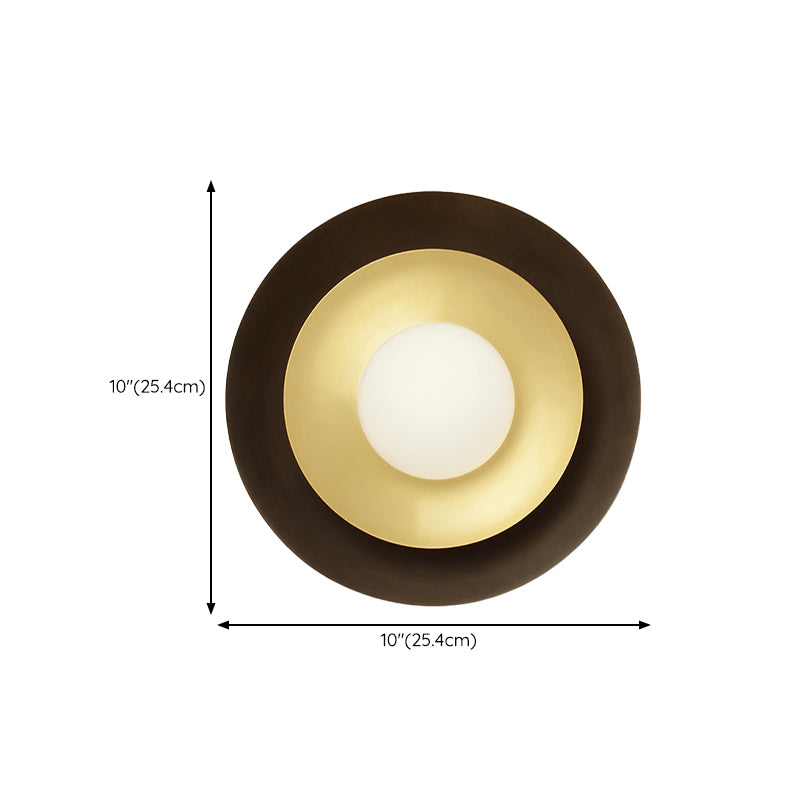 Modern 1-Light Sconce Light Fixturel Brass Wall Light Sconce for Bedroom